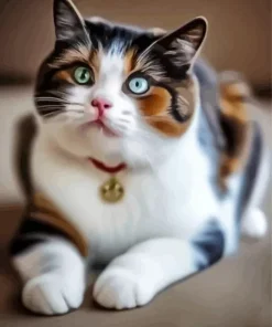 Fluffy Calico Cat Diamond Painting