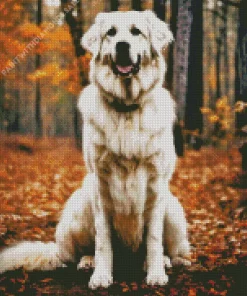 Fluffy Great Pyrenees Diamond Painting