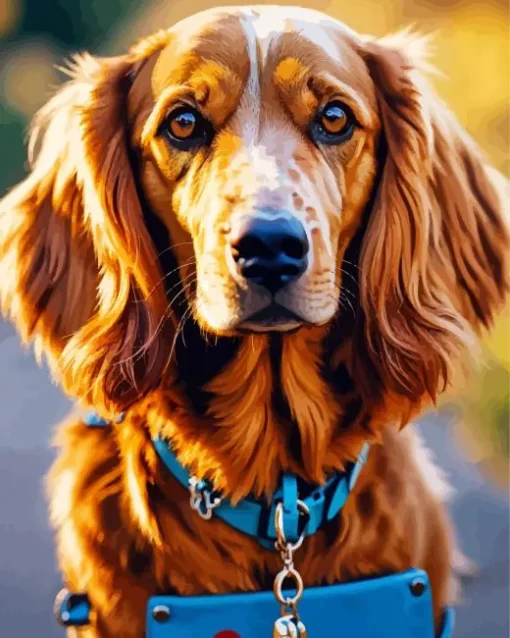 Fluffy Irish Setter Diamond Painting