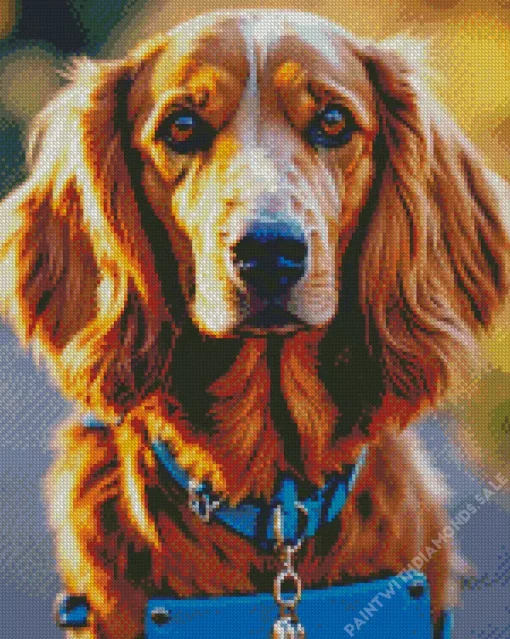 Fluffy Vizsla Diamond Painting