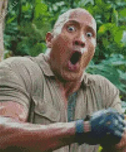 Funny Dwayne Johnson In Jumanji Diamond Painting