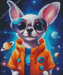 Galaxy Chihuahua Diamond Painting