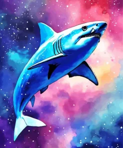 Galaxy Shark Diamond Painting