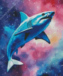 Galaxy Shark Diamond Painting