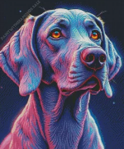 Galaxy Weimaraner Dog Diamond Painting