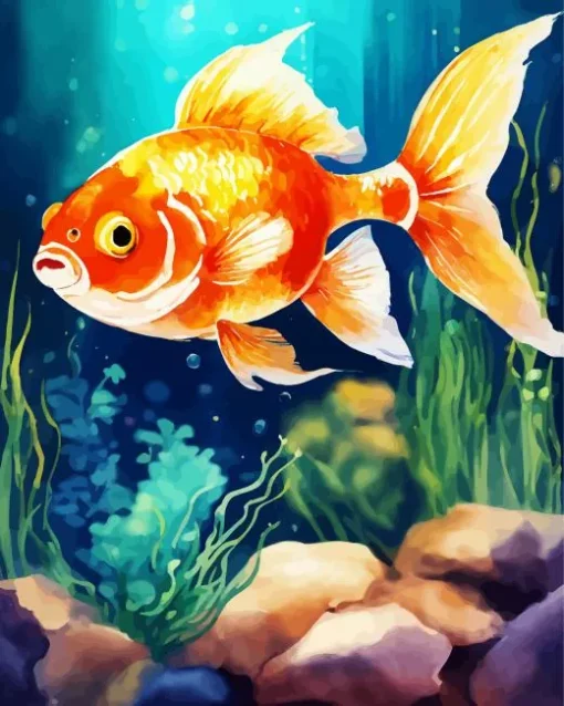 Gold Koi Diamond Painting