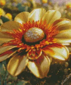 Golden Gazania Diamond Painting