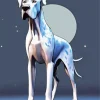 Grey Greyhound Diamond Painting