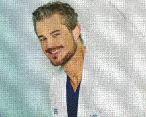 Greys Anatomy Eric Dane Diamond Painting