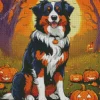 Halloween Bernese Mountain Dog Diamond Painting