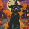 Halloween Labradoodle Dog Diamond Painting