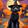 Halloween Labradoodle Dog Diamond Painting