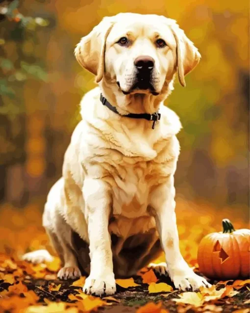 Halloween Labrador Retriever Diamond Painting