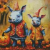 Halloween Rhinos Diamond Painting