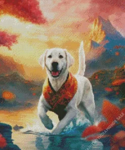 Happy Labrador Retriever Diamond Painting