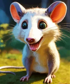 Happy Opossum Diamond Painting