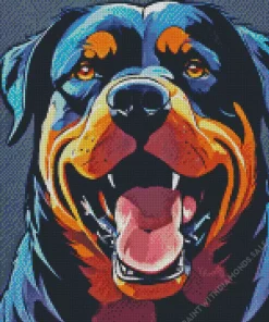 Happy Rottweiler Diamond Painting