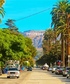 Hollywood Sign La Diamond Painting