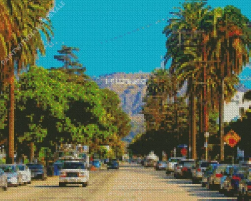 Hollywood Sign La Diamond Painting