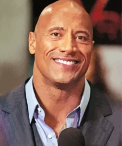 Iconic Dwayne Johnson Diamond Painting