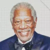 Iconic Morgan Freeman Diamond Painting