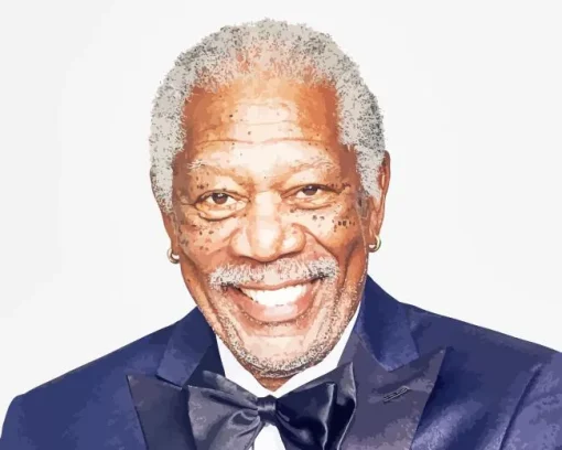 Iconic Morgan Freeman Diamond Painting