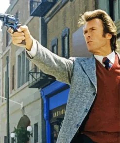 Iconic Clint Estwood In Dirty Harry Diamond Painting