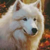 Japanese Spitz Dog Diamond Painting