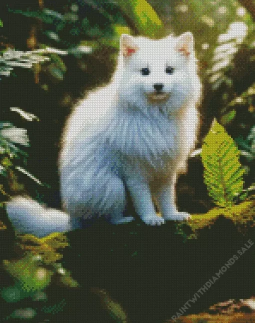 Japanese Spitz Puppy Diamond Painting