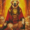 King Golden Retriever Diamond Painting