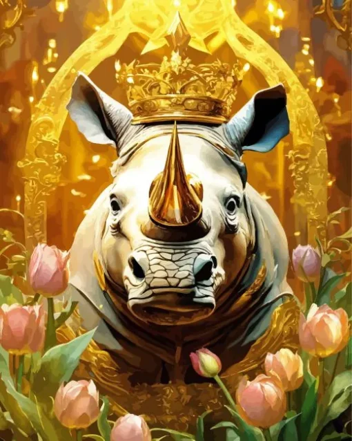 King Rhino Diamond Painting