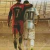 Lionel Messi And Cristiano Diamond Painting