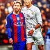 Lionel Messi And Cristiano Ronaldo Diamond Painting