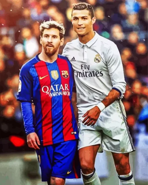 Lionel Messi And Cristiano Ronaldo Diamond Painting