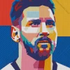 Lionel Messi Pop Art Diamond Painting