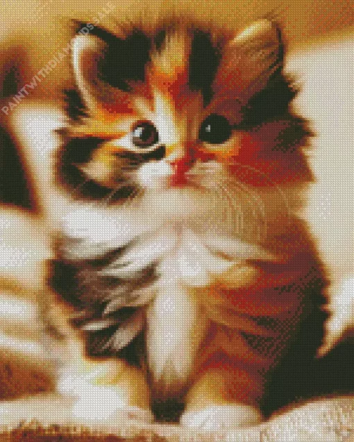 Little Calico kitten Diamond Painting