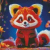 Little Red Panda Diamond Painting