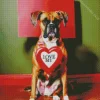 Lovely Boxer Dog Diamond Painting