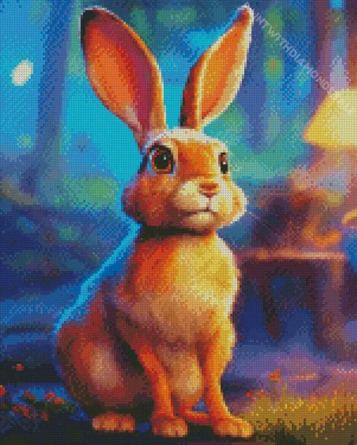 Lovely Hare Diamond Painting