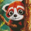 Lovely Red Panda Diamond Painting