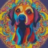 Mandala Coonhound Diamond Painting