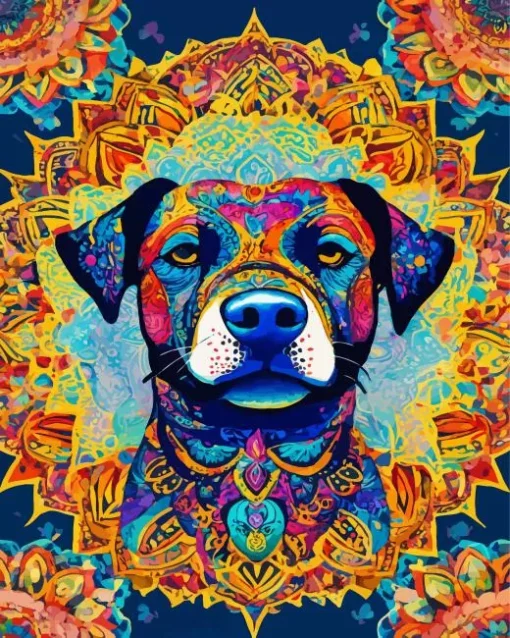 Mandala Rottweiler Diamond Painting