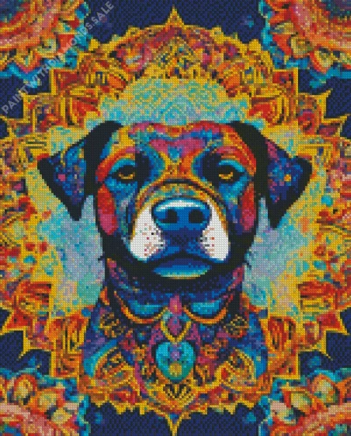 Mandala Rottweiler Diamond Painting