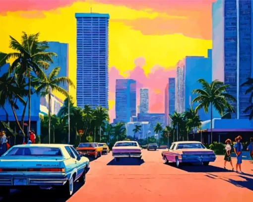 Miami Art Diamond Painting