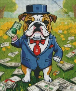 Millionaire Bulldog Diamond Painting