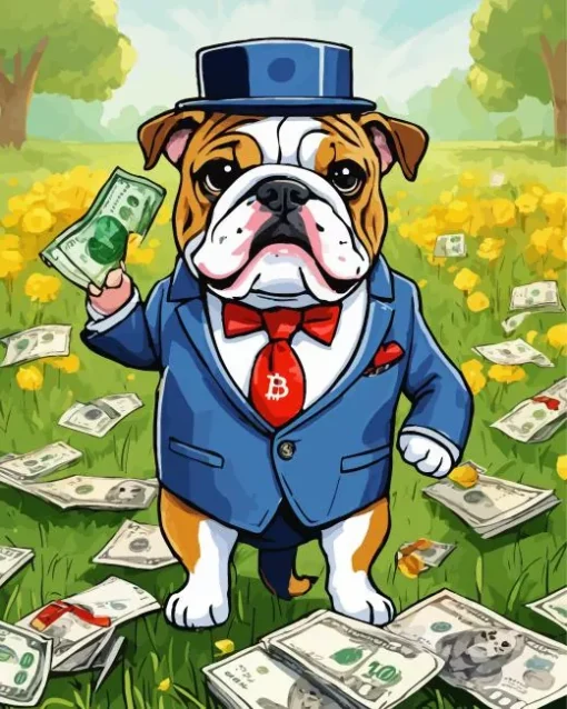 Millionaire Bulldog Diamond Painting