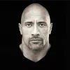 Monochrome Dwayne Johnson Diamond Painting