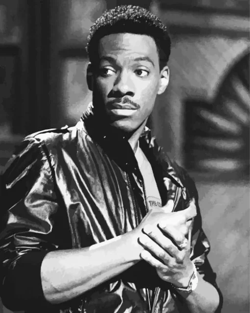 Monochrome Eddie Murphy Diamond Painting