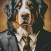 Mr Bernese Mountain Dog Diamond Painting