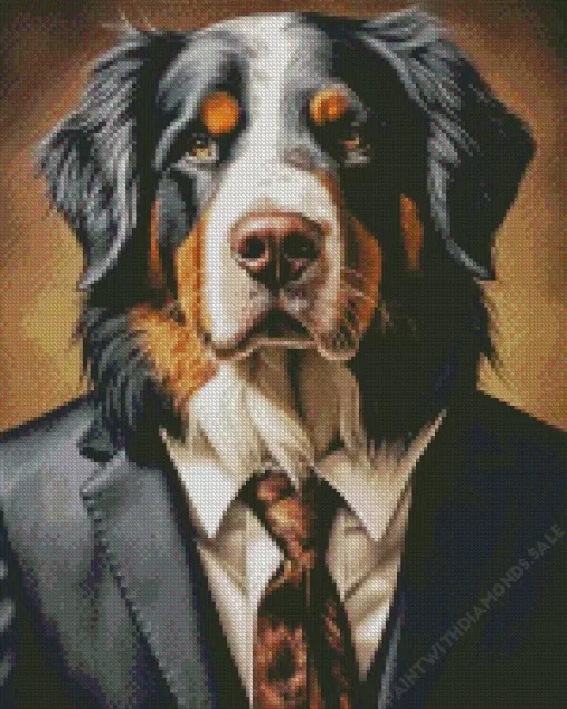 Mr Bernese Mountain Dog Diamond Painting